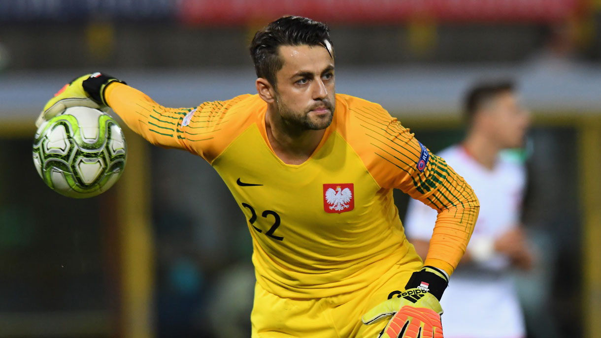 Lukasz Fabianski in action in the UEFA Nations League