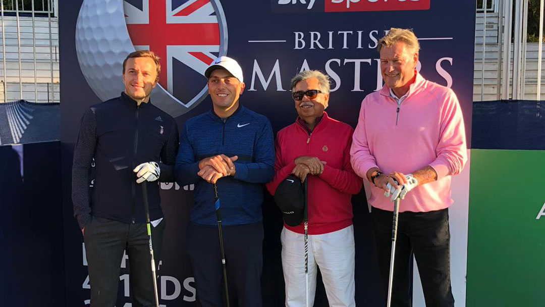 Mark Noble and Francesco Molinari took part in the Sky Sports British Masters Pro-Am