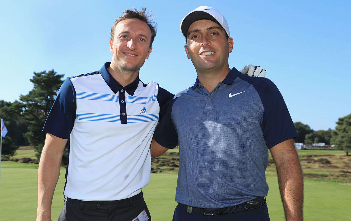 Mark Noble with Francesco Molinari