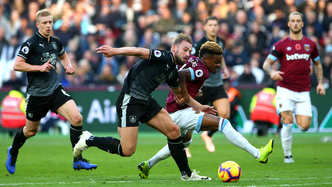 Grady Diangana in action against Burnley