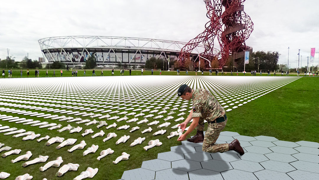 Shrouds of the Somme is the creation of artist Rob Heard