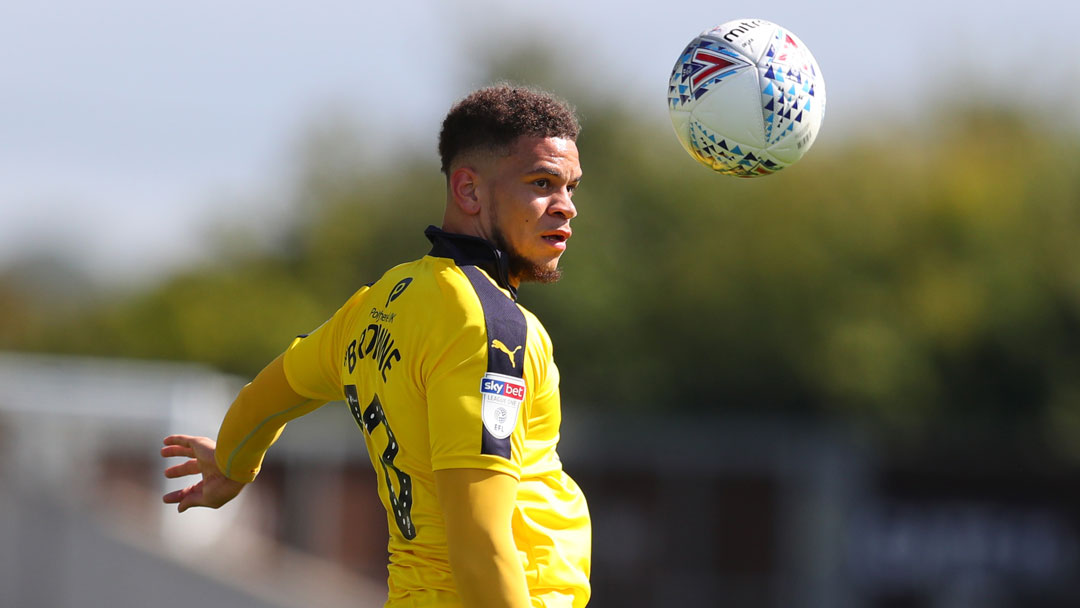 Marcus Browne in action for Oxford United