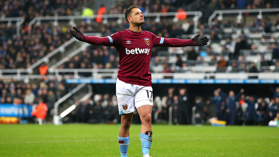 Chicharito at the double as Hammers claim Newcastle win