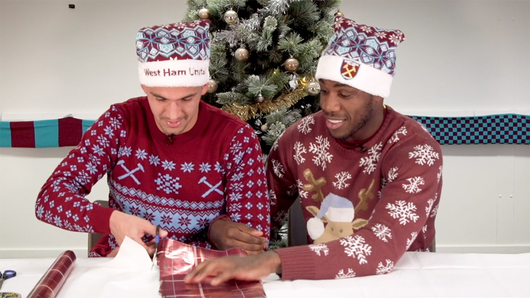 Balbuena and Antonio take on Wrapping Challenge