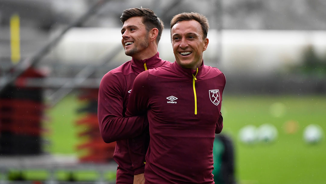 Aaron Cresswell and Mark Noble