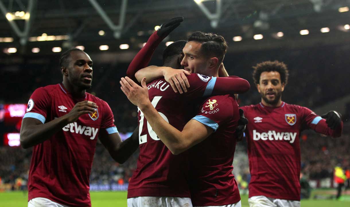 Lucas Perez celebrates against Cardiff