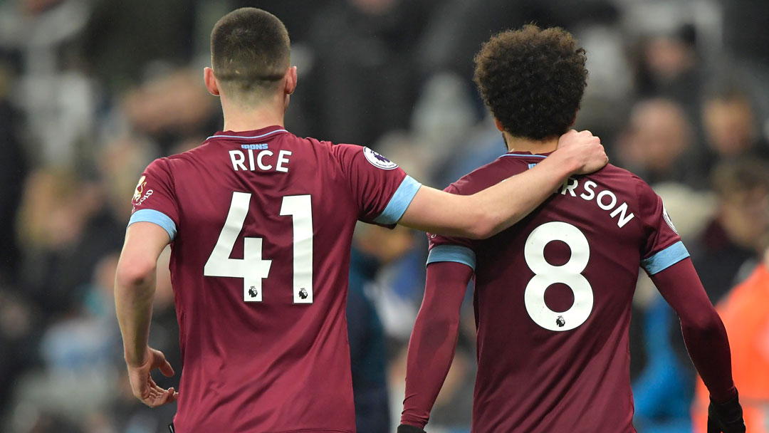 Declan Rice and Felipe Anderson