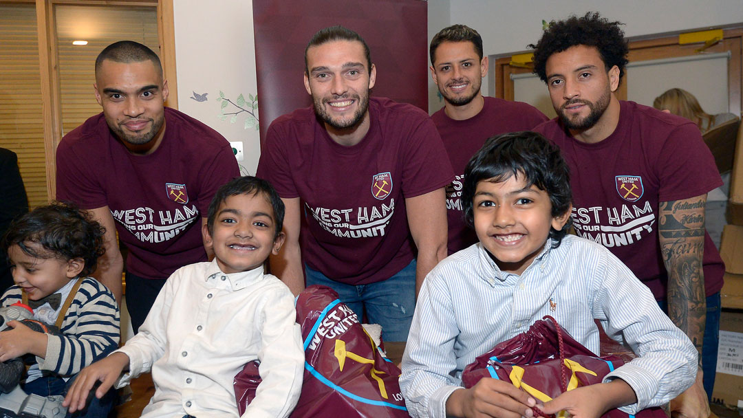 West Ham United stars visit Richard House Children's Hospice