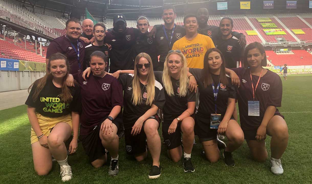 West Ham United Foundation degree students