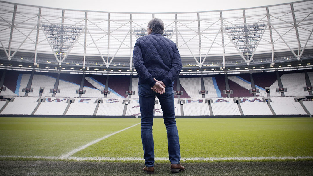 Billy Bonds surveys the stand named in his honour