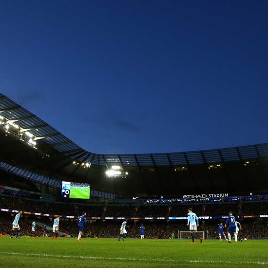 A general view of the Etihad Stadium