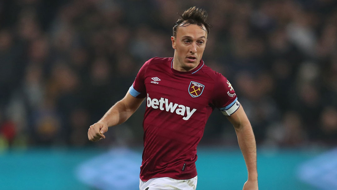 Mark Noble in action against Fulham