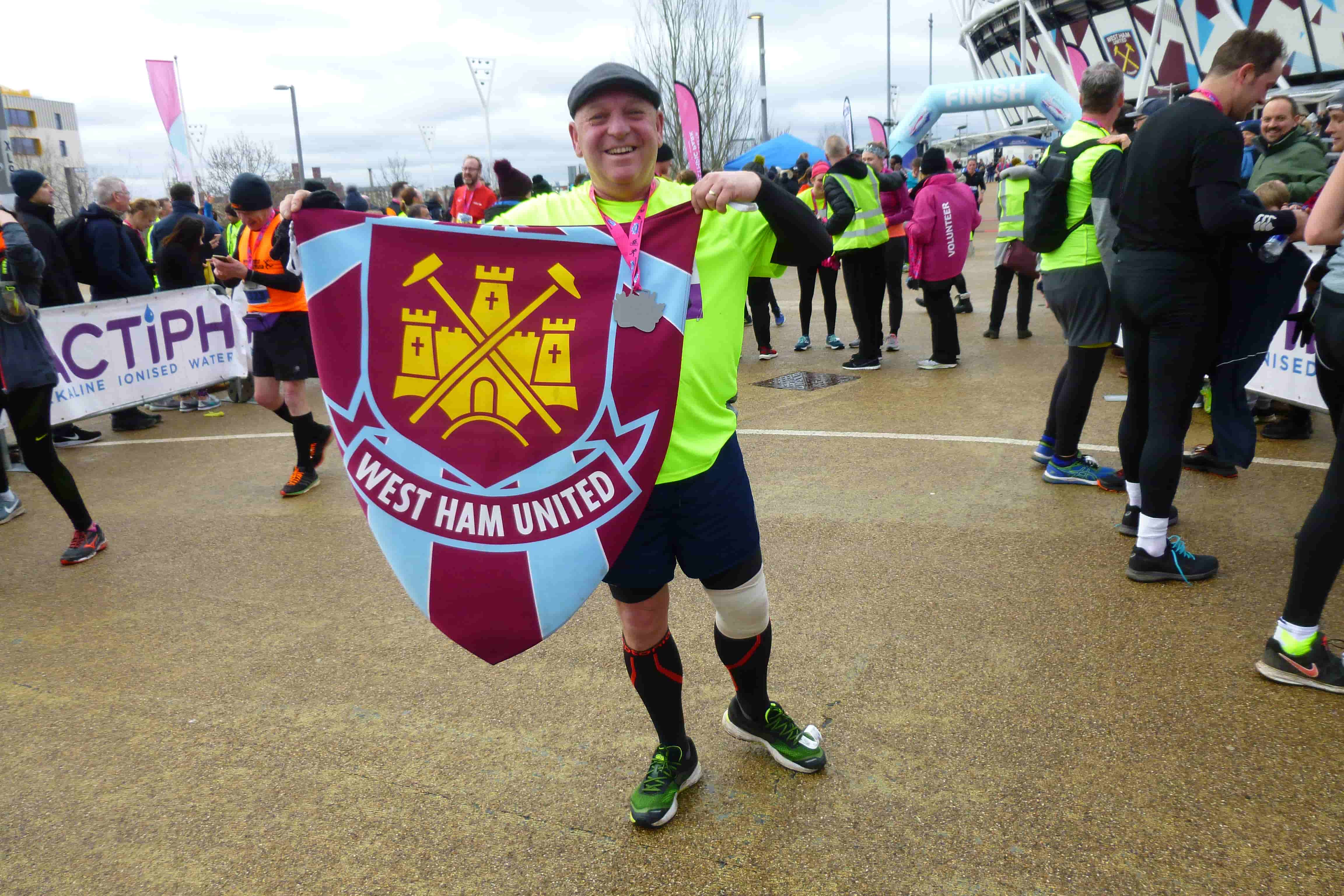 Richard ran a half marathon to raise money for Any Old Irons