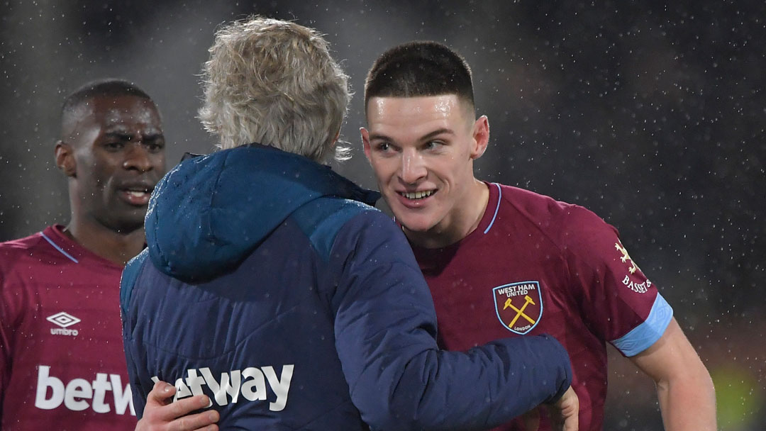 Manuel Pellegrini with Declan Rice