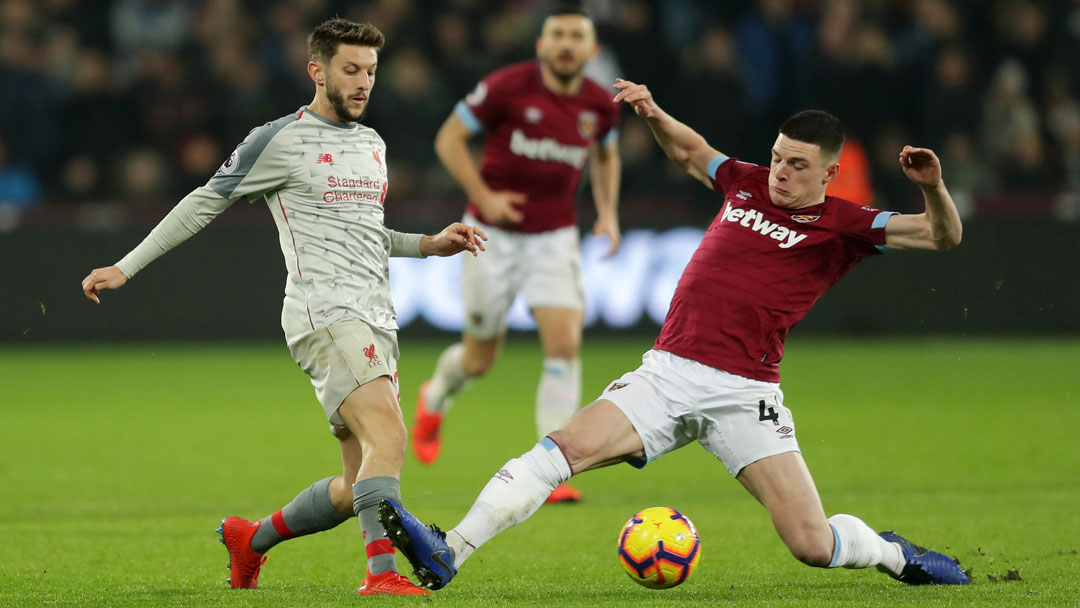 Declan Rice challenges Adam Lallana