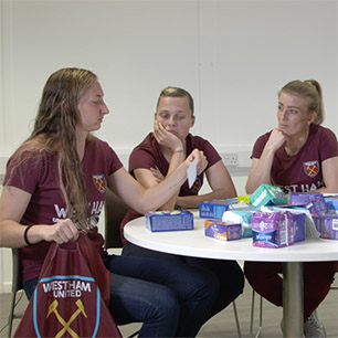 West Ham United join fight against period poverty on International Women’s Day