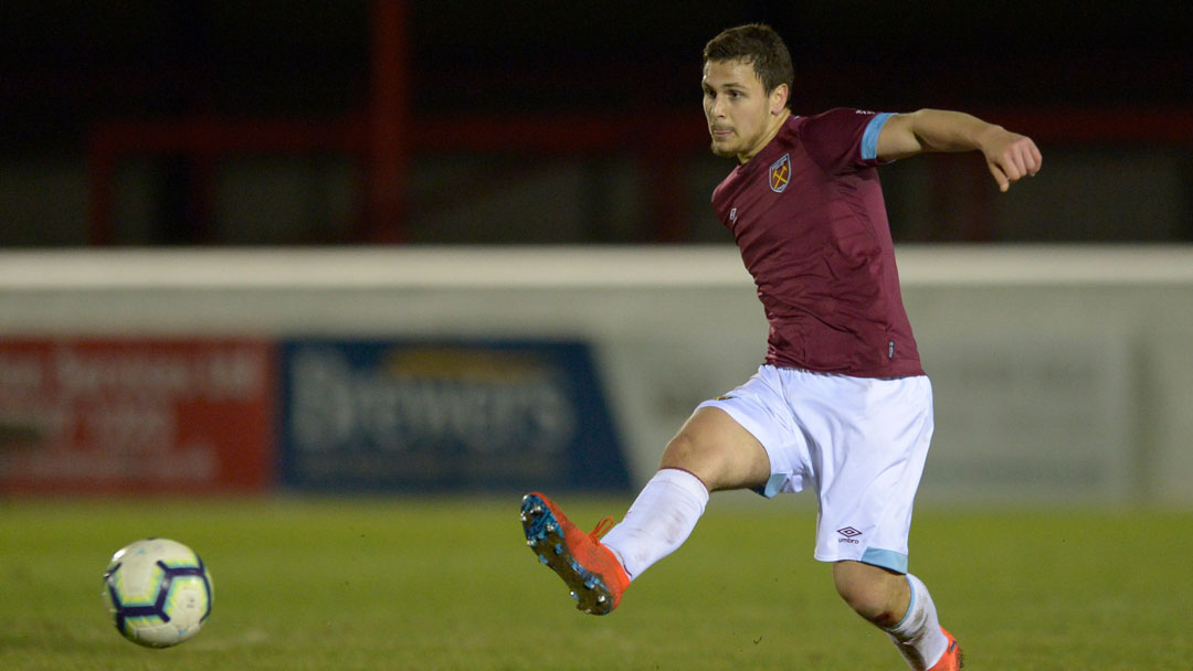 Kristijan Belic in action against Liverpool U23s