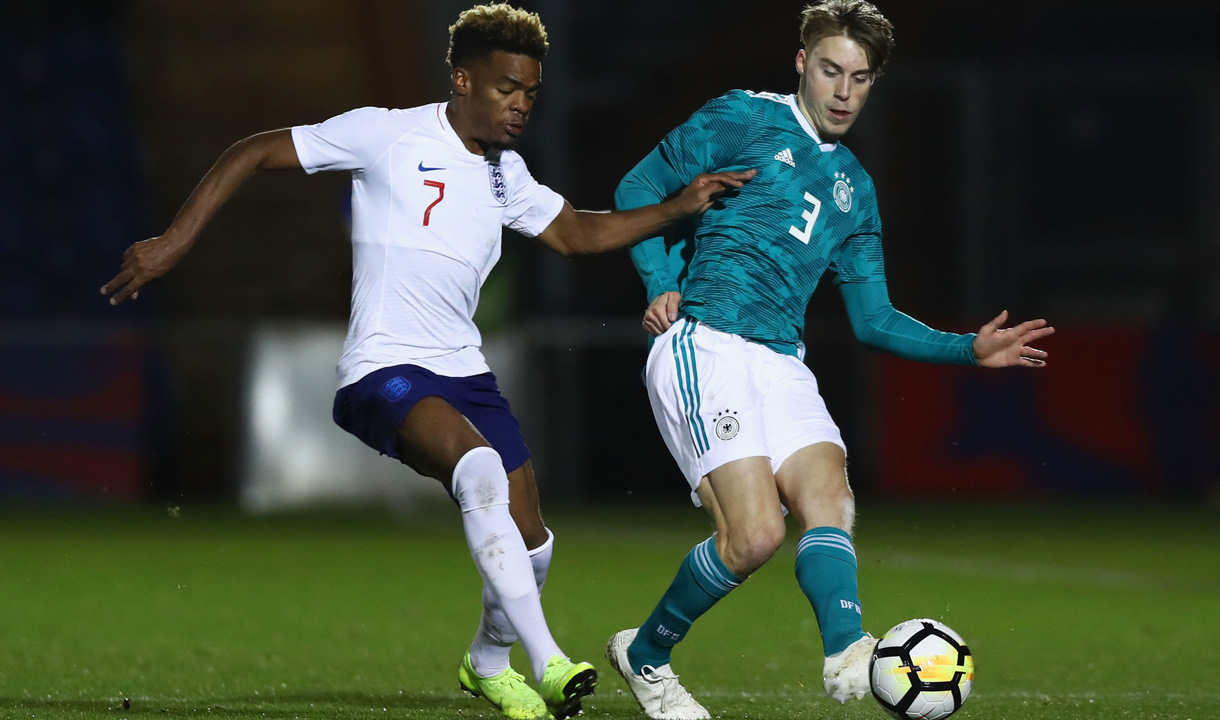 Grady Diangana in action for England