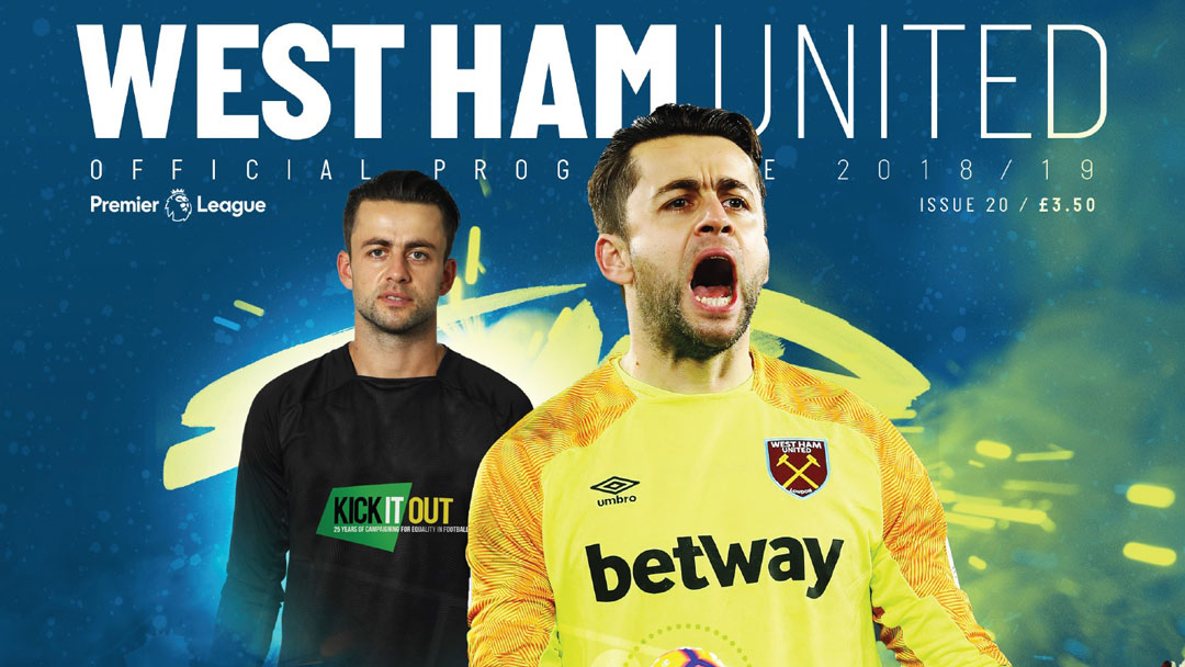 Lukasz Fabianski on the cover of Saturday's Official Programme