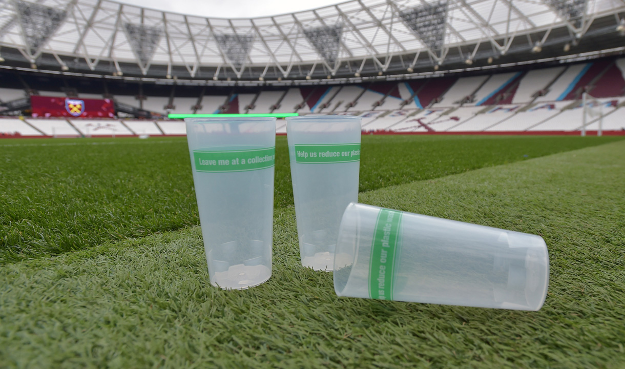 #passonplastic cups at London Stadium