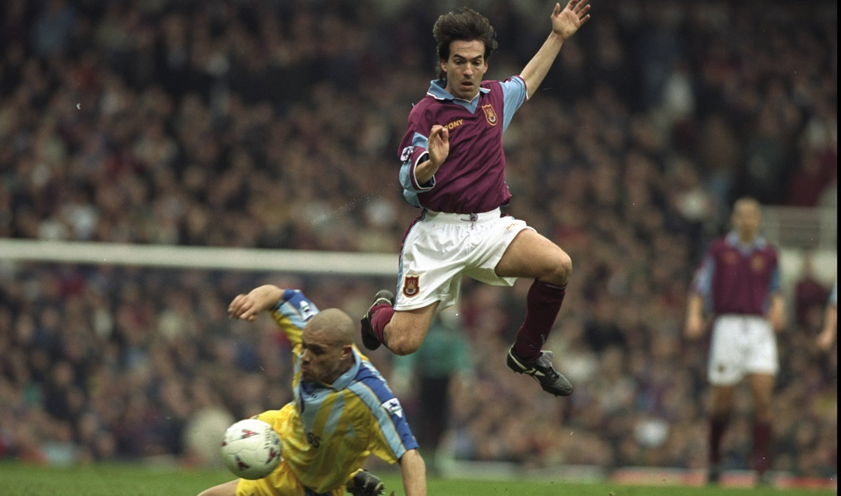 Eyal Berkovic in action against Chelsea