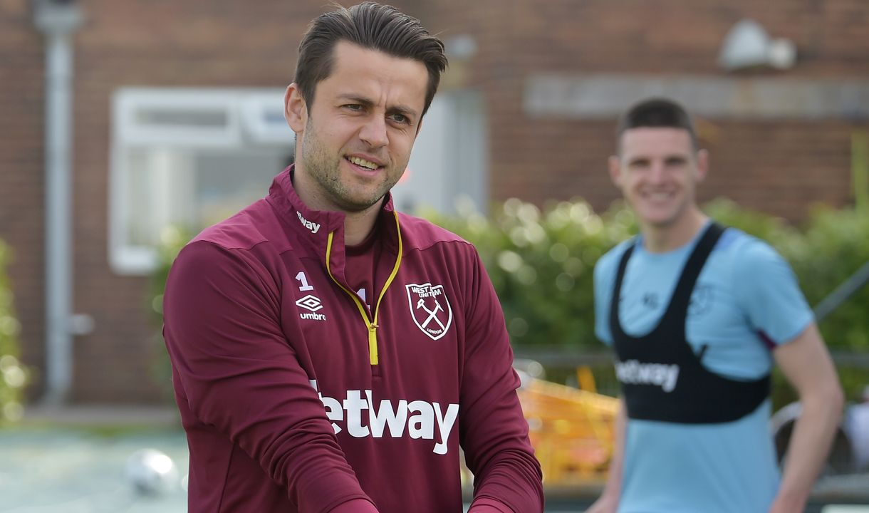 Lukasz Fabianski in training