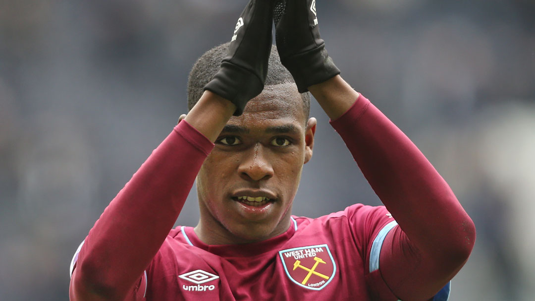 Issa Diop applauds the Claret and Blue Army