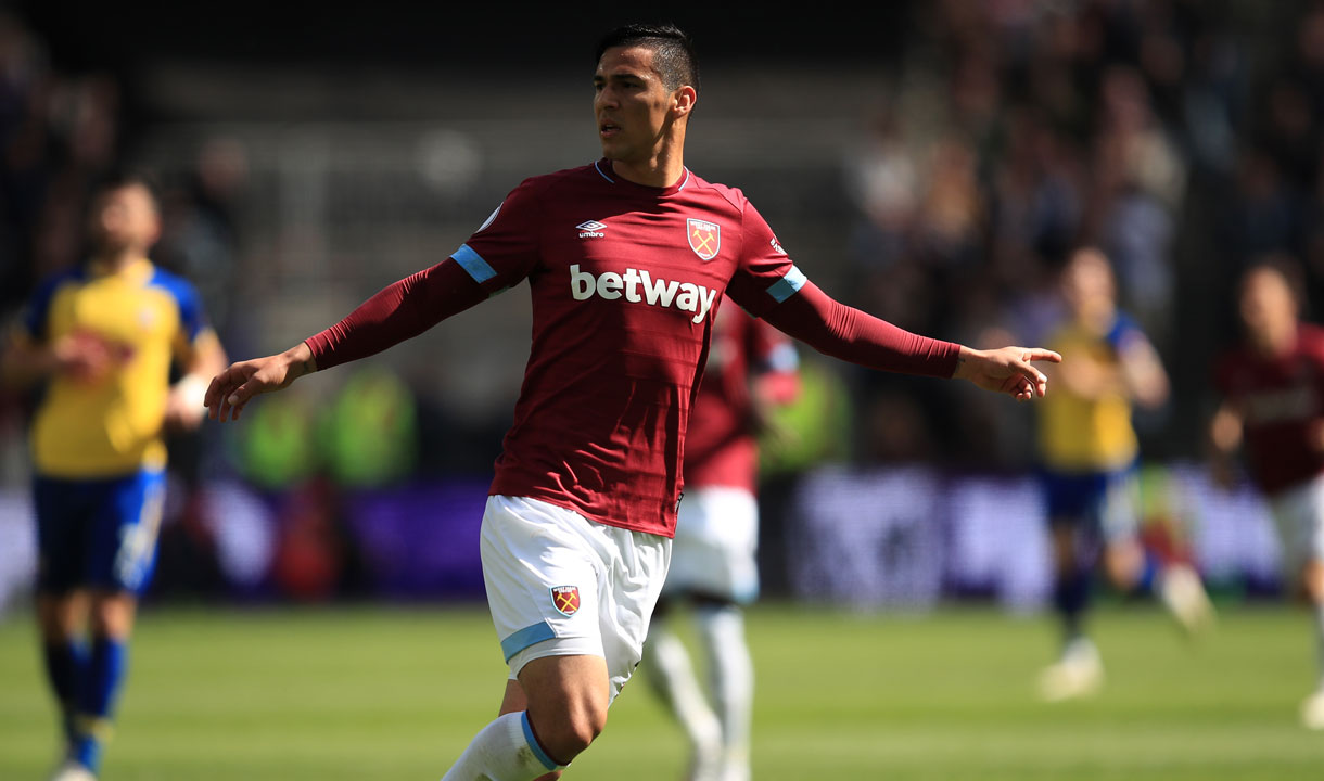 Fabian Balbuena in action for West Ham