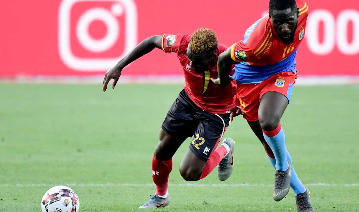 Arthur Masuaku in action for DR Congo