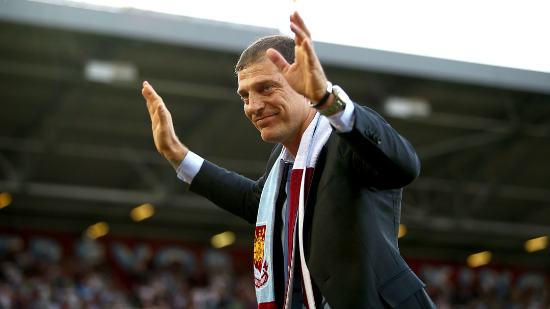 Slaven Bilic was unveiled as West Ham United's new manager before kick-off