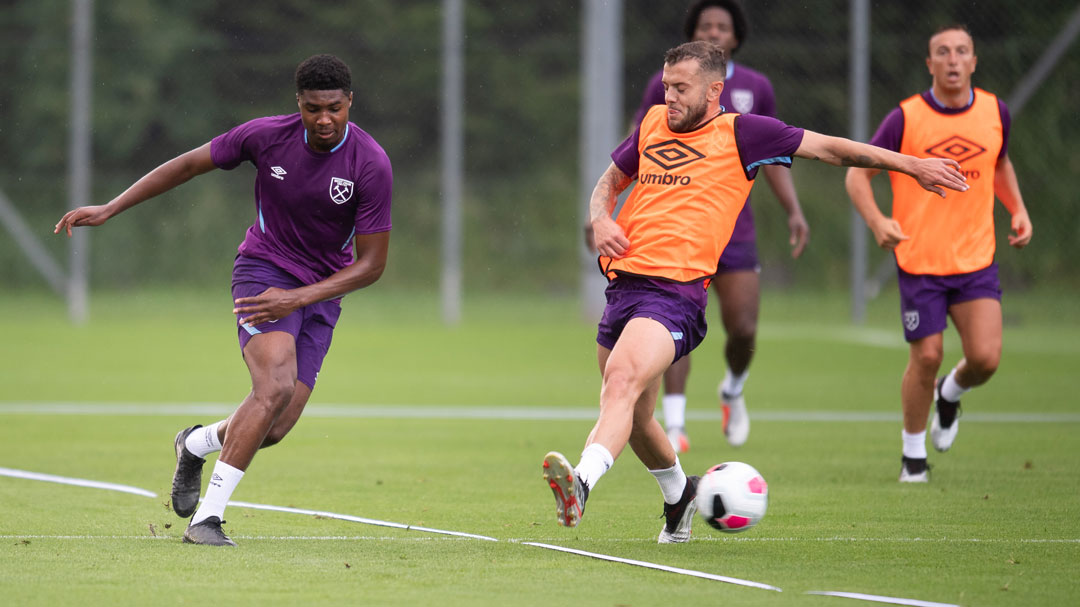 Ben Johnson in training in Switzerland