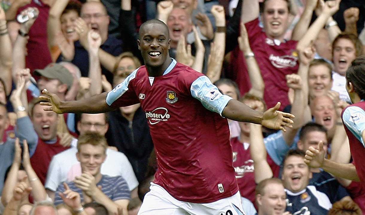 Carlton Cole celebrates scoring against Charlton