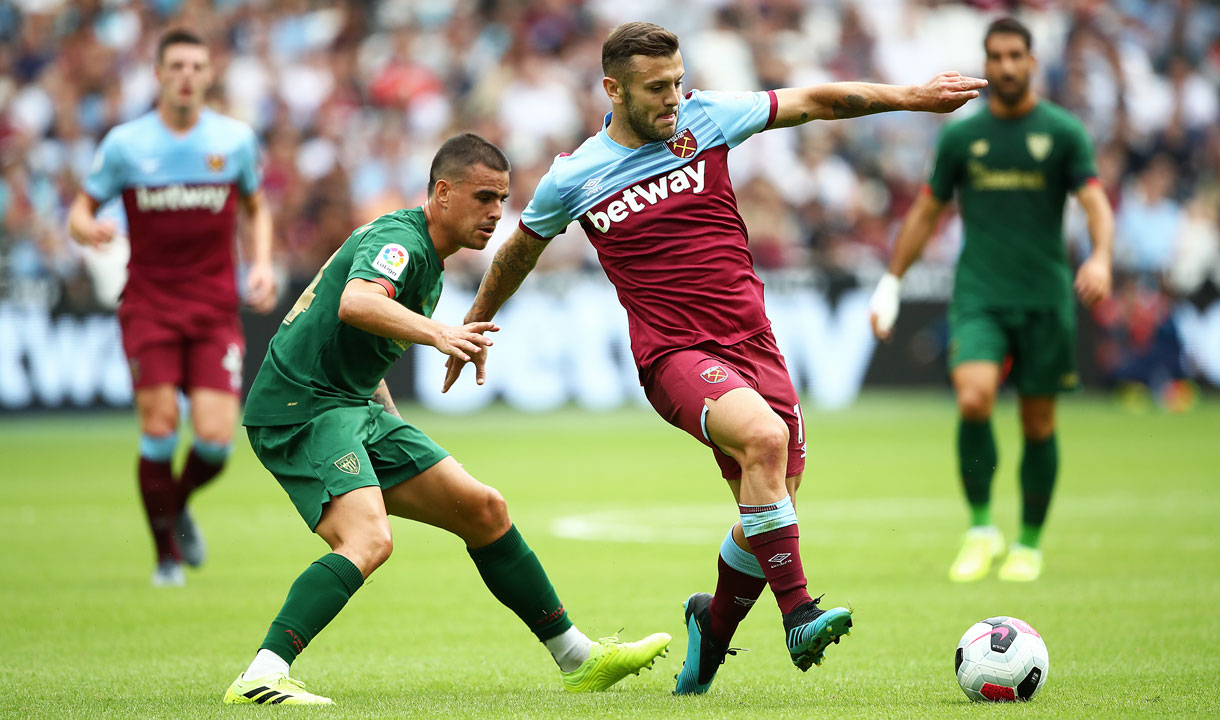 Jack Wilshere in action against Athletic Club