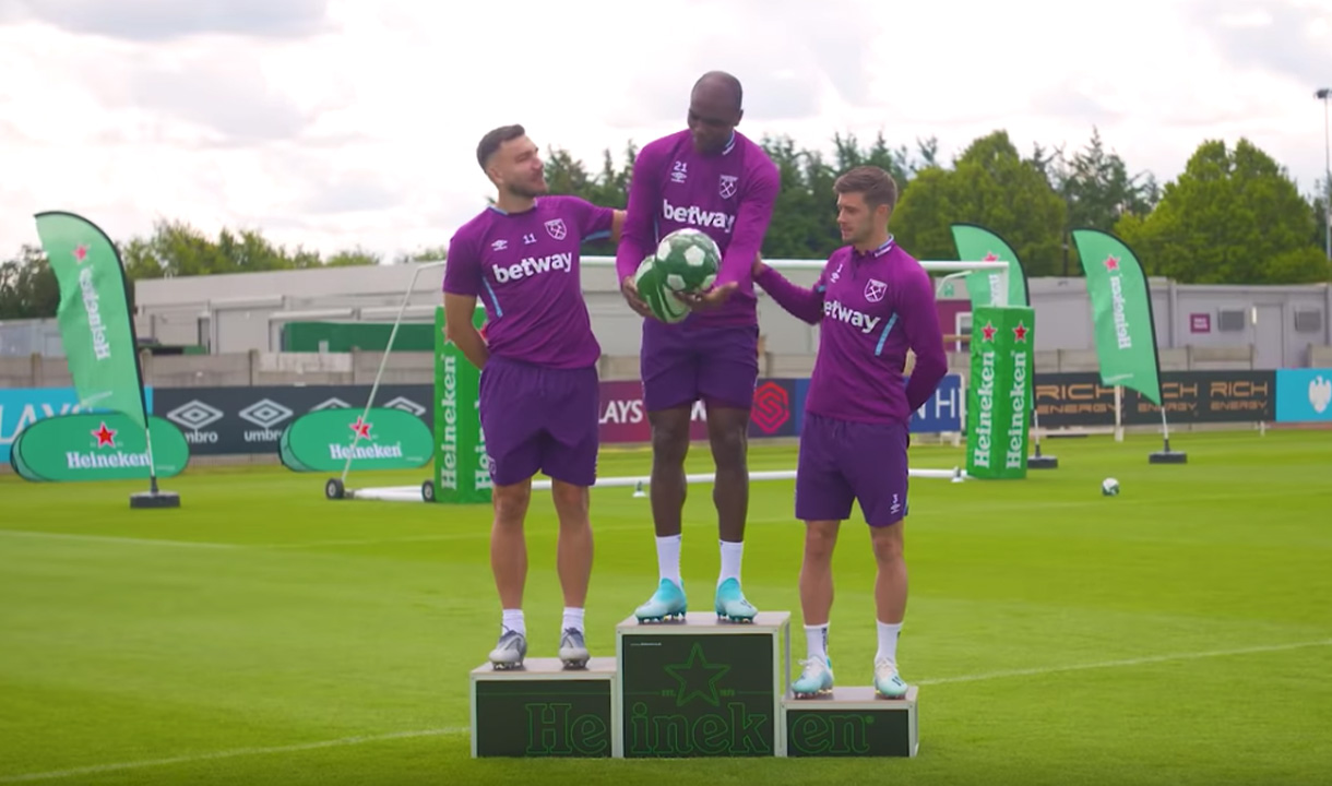 Heineken rugby crossbar challenge