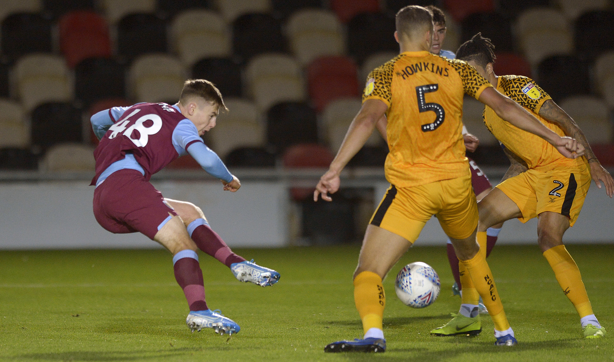 Dan Kemp in action against Newport