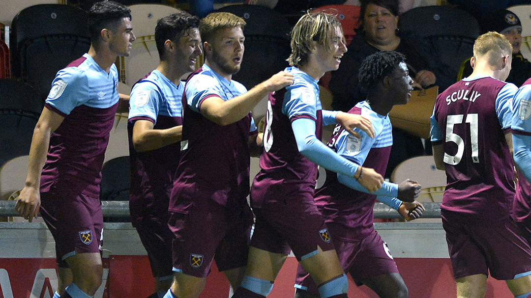 Sam Caiger and West Ham United U21s