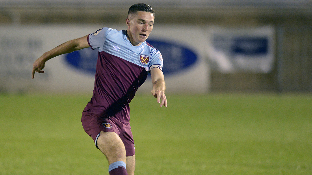 Conor Coventry in action for West Ham United U23s