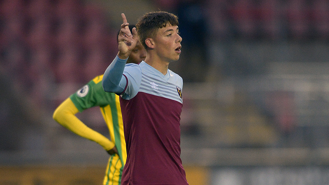 Harrison Ashby against West Brom U23s