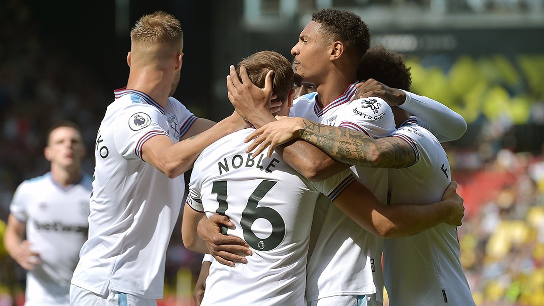 Mark Noble and teammates