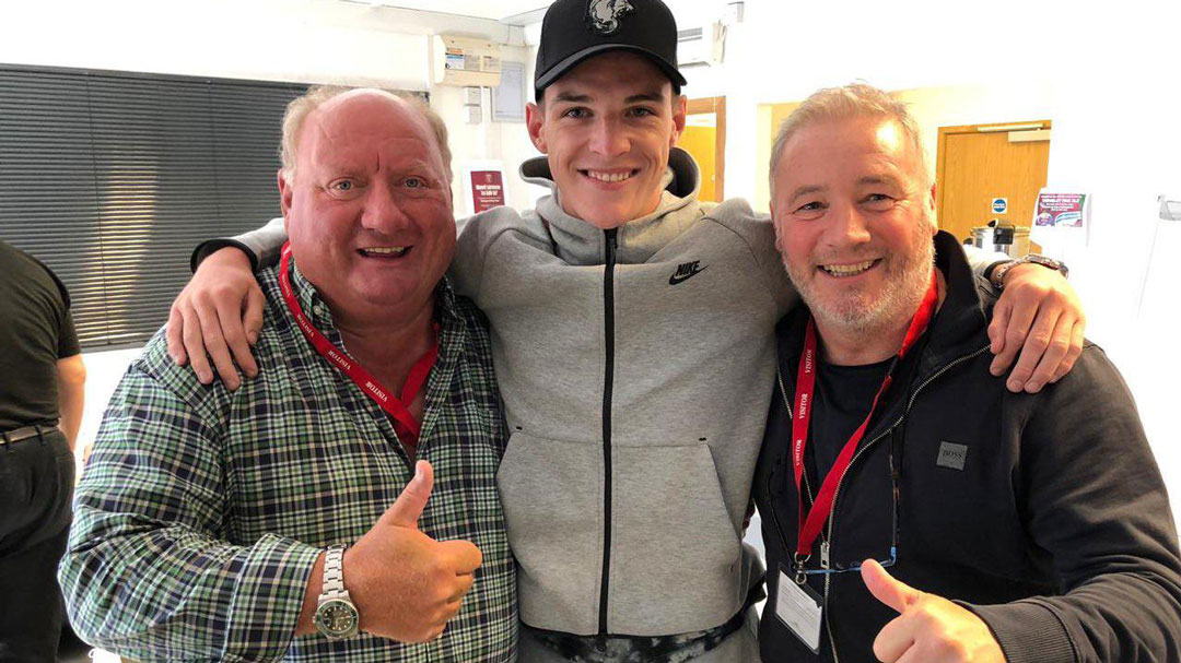 Declan Rice with talkSPORT's Alan Brazil and Ally McCoist