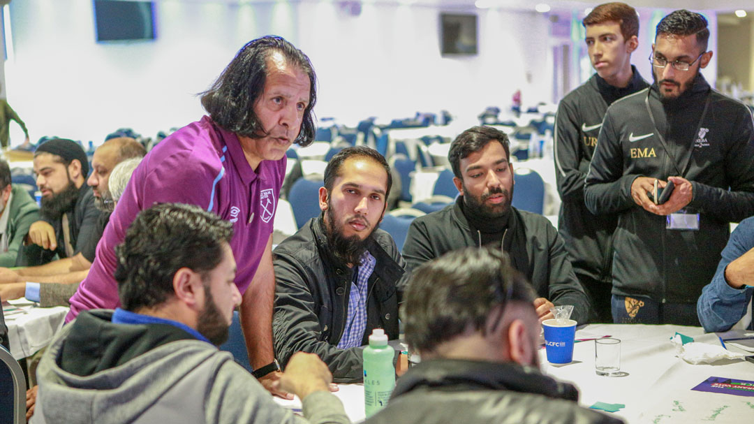 the Muslim Council’s #OurYouthOurFuture event at Leicester City’s King Power Stadium