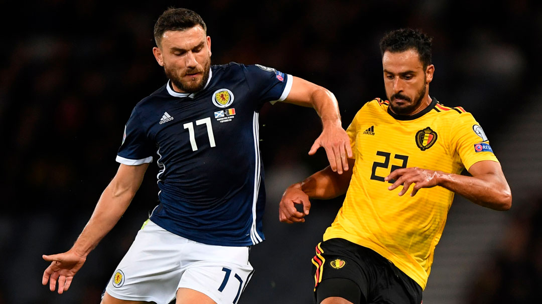 Robert Snodgrass in action against Belgium