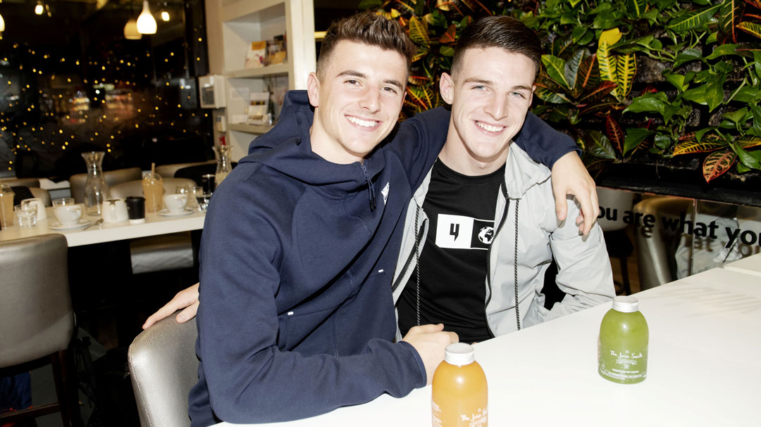 Mason Mount and Declan Rice