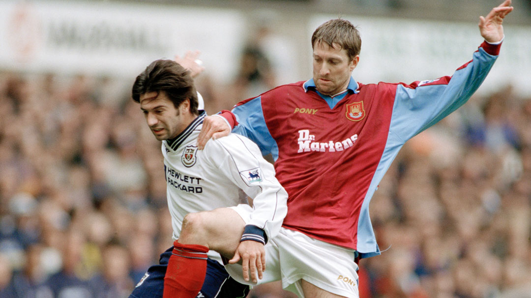 John Moncur in action against Tottenham in 1999