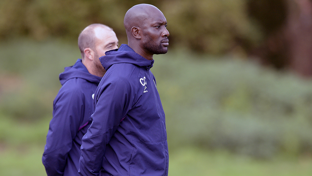 U16s coach Carlton Cole at the Academy of Football