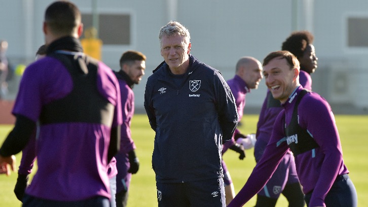 David Moyes takes West Ham United training