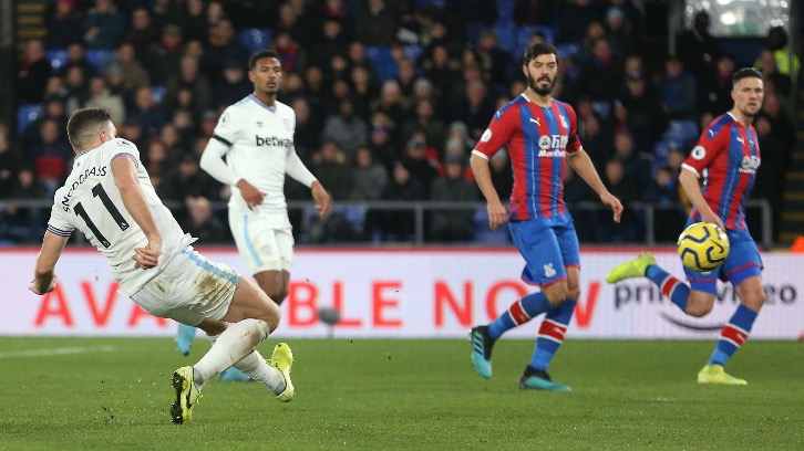 Robert Snodgrass scores against Crystal Palace