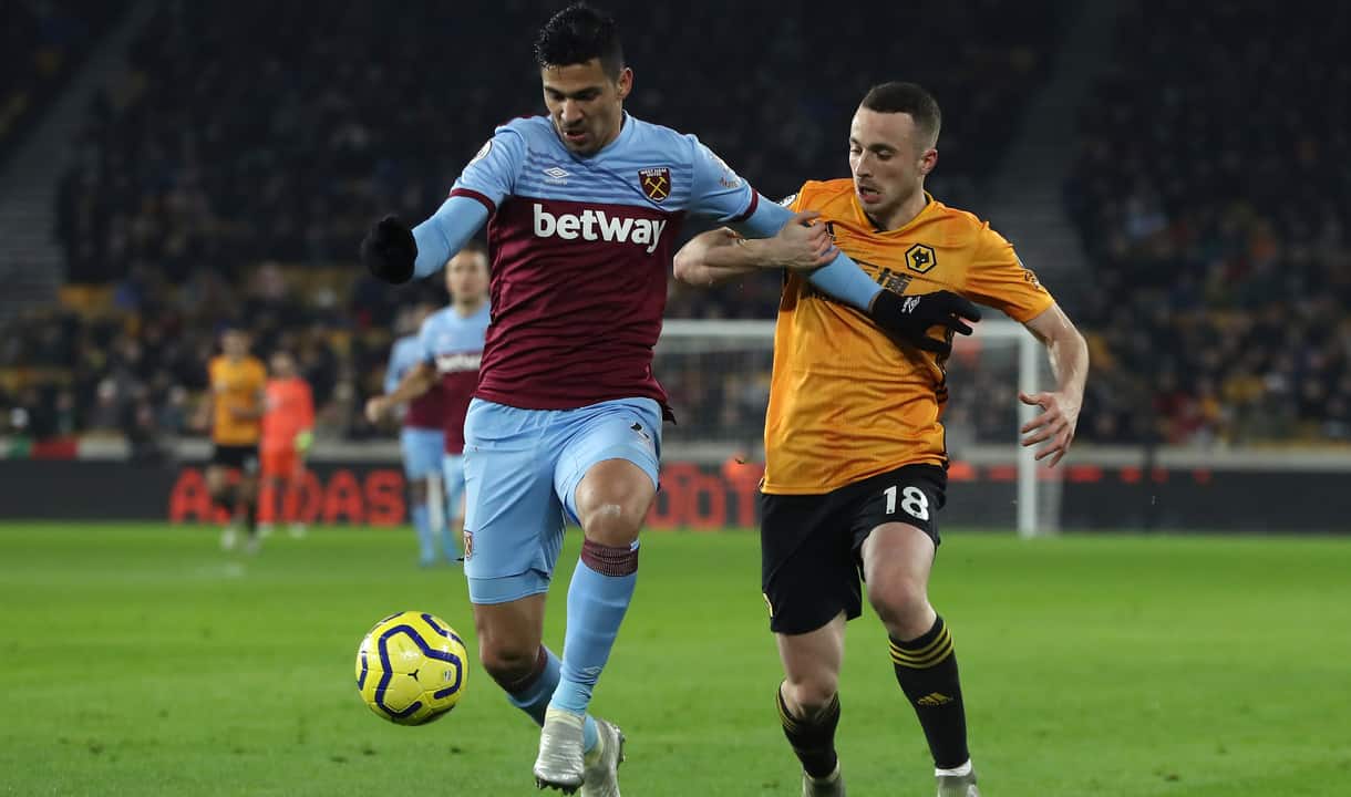 Fabian Balbuena in action at Wolves