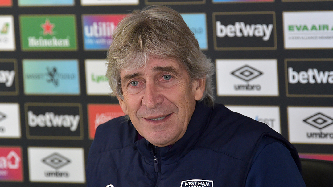 Manuel Pellegrini at his pre-Wolves press conference