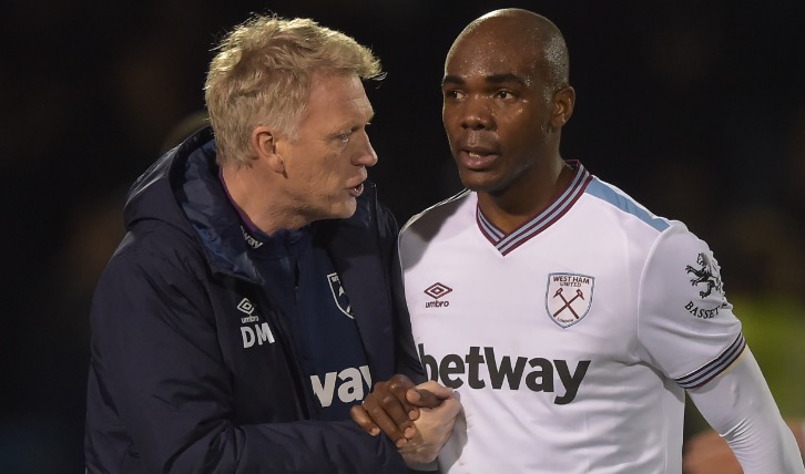 David Moyes and Angelo Ogbonna